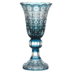 Váza Paula, barva azurová, výška 355 mm