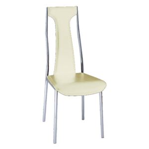 Tempo Kondela Židle, ekokůže béžová/chrom, RIA - IRIS