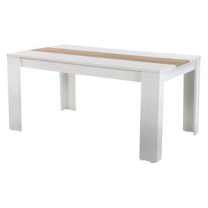 Tempo Kondela Jedálenský stôl, biela/dub sonoma, 140x80 cm, RADIM