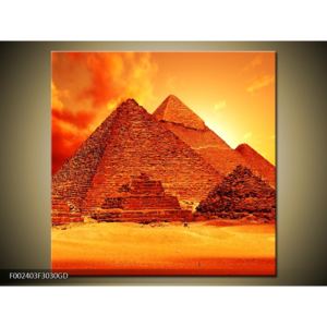 Obraz s pyramidami (F002403F3030GD)