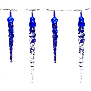 Goleto Vánoční LED řetěz rampouchy 5,5 m | modrá 40 LED