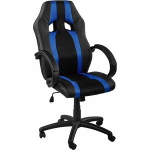Goleto Kancelářská židle GS Series | modro-černá s pruhy