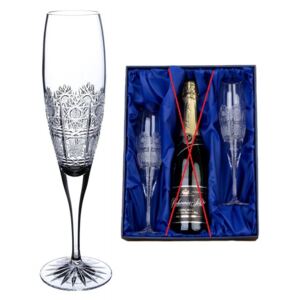Onte Crystal Bohemia Crystal dárková sada na šampaňské se skleničkami 500pk 200 ml 2KS