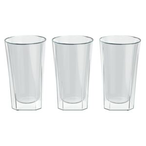 ERNESTO® Termo sklenice (sklenice na cappuccino hranaté, 3 kusy) (100336527004)