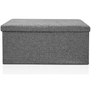 Goleto Čalouněná lavice s úložným prostorem 80 x 40 x 40 cm | šedá