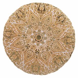 VILLA D’ESTE HOME Designový zlatý talíř Oro, 32 cm