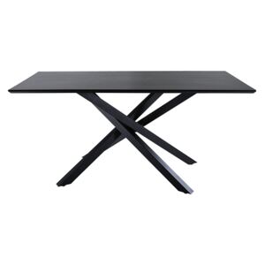 Piazza jedálenský stôl čierny/čierna dyha