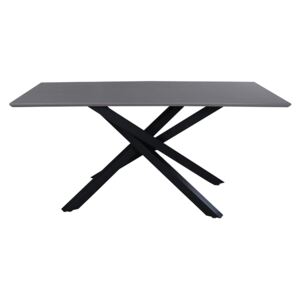 Piazza jedálenský stôl čierny/sivá dyha