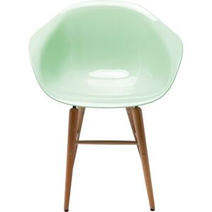 KARE DESIGN Židle s opěrkou Forum Wood Mint