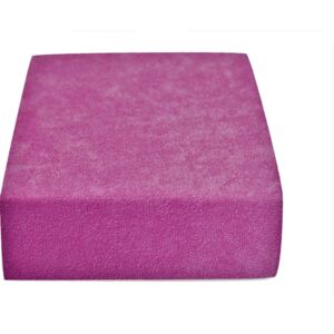 Froté prostěradlo purpurové 90x200 cm Gramáž (hustota vlákna): Lux (190 g/m2)