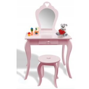 Inlea4Fun Toaletní stolek-růžový