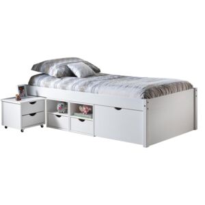 Multifunkční postel TILL 90x200 cm bílý lak