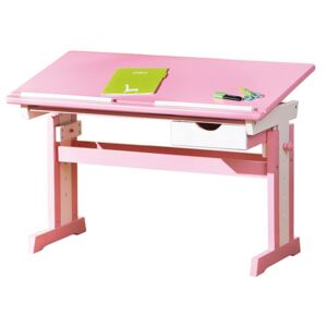 CECILIA psací stůl růžovo/bílý