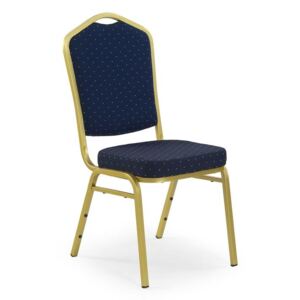 K66 židle modrá, Rošt: zlatý