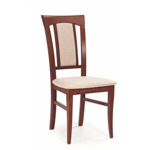 KONRAD židle antická třešeň II / Polstrování: Mesh 1, Sedák s čalouněním, Nohy: buk, dřevo, barva: hnědá, bez područek třešeň