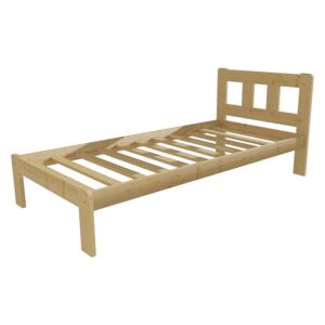 Dřevěná postel VMK 10A 90x200 borovice masiv přírodní