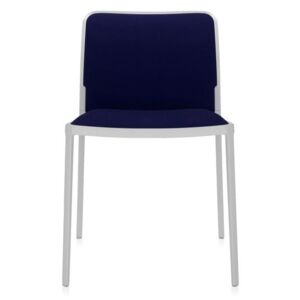Kartell - Židle Audrey Soft Trevira, bílá/modrá