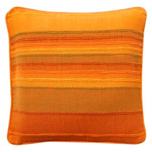 Ručně tkaný povlak na polštář, oranžový