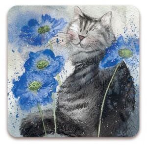 Podložka, podtácek Cornflowers, Alex Clark (Podložka kočka, s kočkou)