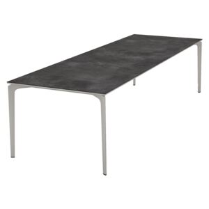 Fast Hliníkový jídelní stůl Allsize, Fast, obdélníkový 301x101x74 cm, lakovaný hliník barva dle vzorníku, deska keramika barva bílá (snow)