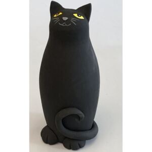 KERAMICKÁ ČERNÁ KOČKA ADÉLKA 22 CM