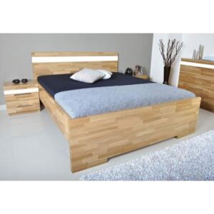 Manželská postel - dvoulůžko MONA 160x200, masiv buk