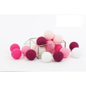 Svítící kuličky - Sweet pink 20 ks
