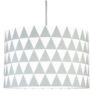 Textilní závěsná lampa Triangle - šedá