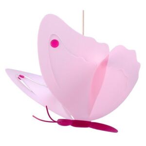 Dětská lampa motýlek - Fialová/růžová
