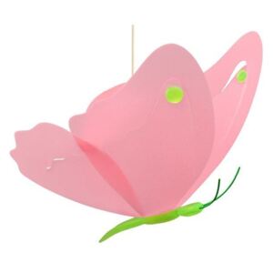 Dětská lampa motýlek - Růžová/růžová
