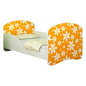 Dětská postel - Oranžová sedmikráska 140x70 cm