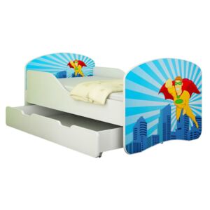 Dětská postel - Superhrdina 180x80 cm + šuplík