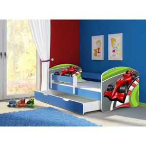 Dětská postel - Formule 160x80 cm + šuplík modrá