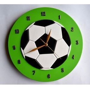 Dětské dřevěné hodiny Fotbal - běžný mechanismus