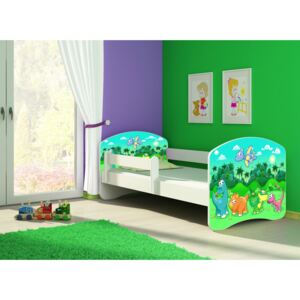 Dětská postel - Dinosaur 2 180x80 cm bílá