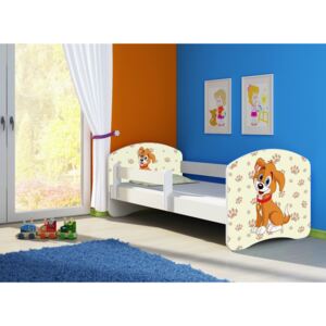 Dětská postel - Pejsek 2 140x70 cm bílá