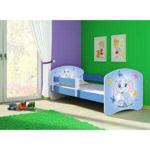Dětská postel - Modrý sloník 2 140x70 cm modrá