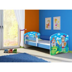 Dětská postel - Rytíř 2 160x80 cm modrá