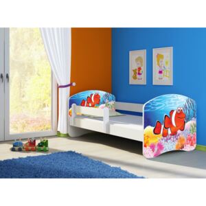Dětská postel - Rybka 2 140x70 cm bílá