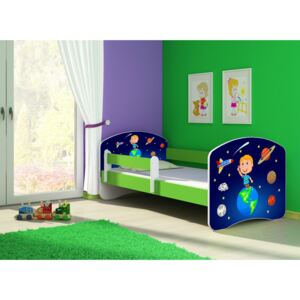 Dětská postel - Vesmír 2 180x80 cm zelená