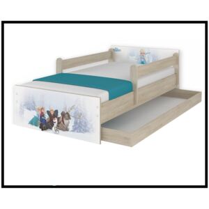 Disney dětská postel Frozen 180x90 cm - 2x krátká zábrana bez šuplíku