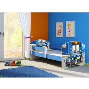 Dětská postel - Policie 2 140x70 cm modrá