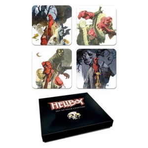 Dark Horse Comics Podtácky Hellboy - Akvarely Mike Mignola (4ks)