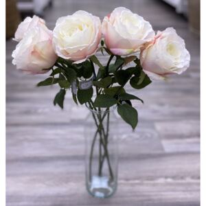 Umělá květina Riverdale Růže bílá 51 cm