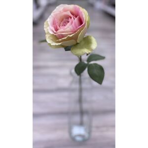Umělá květina Riverdale Růže růžová 52 cm
