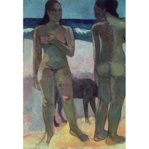 Obraz, Reprodukce - Two Tahitian Women on the Beach, 1891, Paul Gauguin