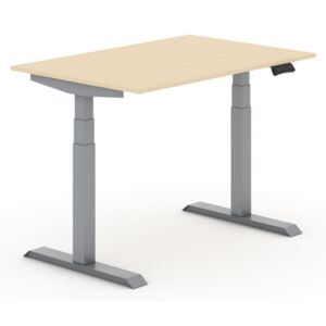 B2B Partner Výškově nastavitelný stůl, elektrický, 1200 x 800 mm, bříza + Záruka 7 let
