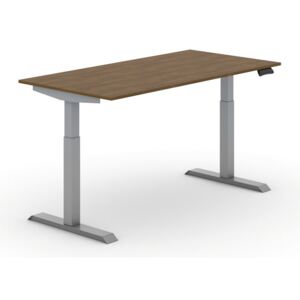 B2B Partner Výškově nastavitelný stůl, elektrický, 1600 x 800 mm, ořech + Záruka 7 let