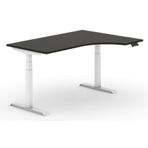 B2B Partner Výškově nastavitelný stůl, elektrický, 1600 x 1200 mm, ergonomický, wenge + Záruka 7 let