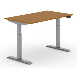 B2B Partner Výškově nastavitelný stůl, 1400 x 800 mm, třešeň + Záruka 7 let